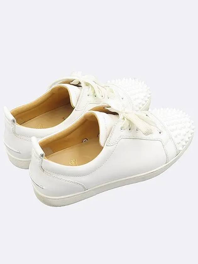 White Leather Louis Spike Men s Sneakers 41 - CHRISTIAN LOUBOUTIN - BALAAN 5