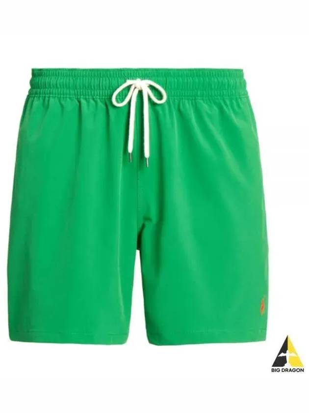 Logo Drawstring Swim Shorts Green - POLO RALPH LAUREN - BALAAN 2