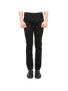 Compact Ponte Tech Slim Fit Cotton Straight Pants Black - THEORY - BALAAN 1