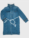 AQUILA OVIS DENIM COAT WASHED BLUE - MOVINS.R - BALAAN 6