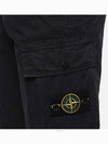 Men's Wappen Patch Slim Cargo Straight Pants Navy - STONE ISLAND - BALAAN 5