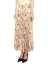 Palio Floral Long Pleated Skirt Yellow - MAX MARA - BALAAN 3