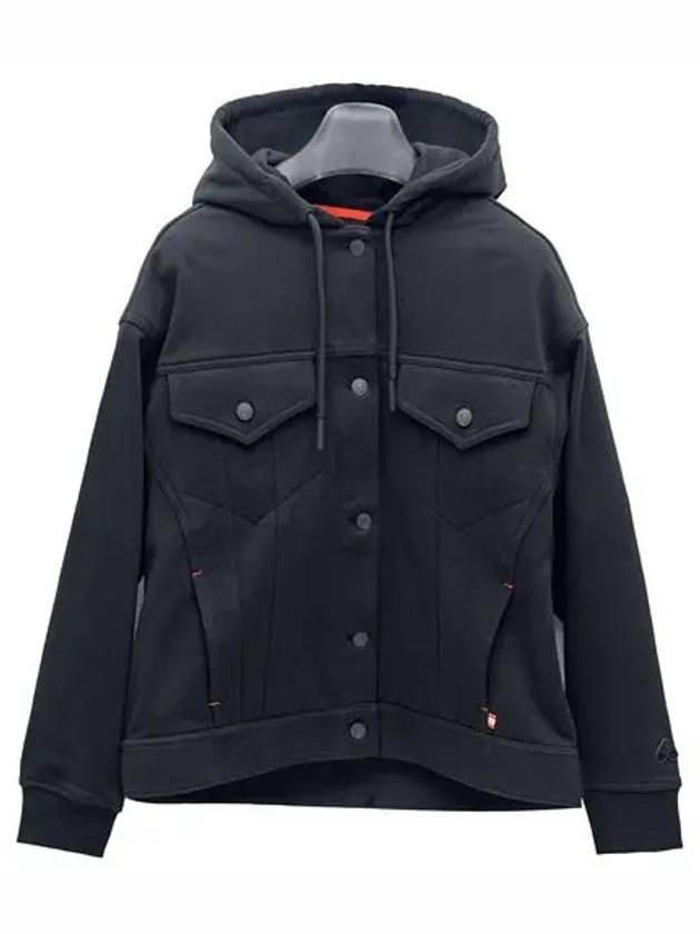 Dunes Trucker Hooded Jacket Black - MOOSE KNUCKLES - BALAAN 3