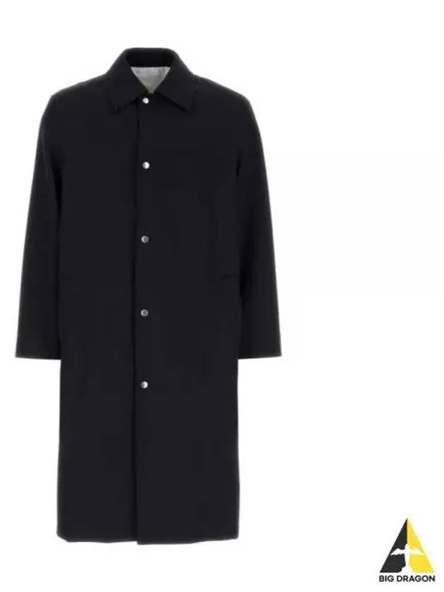 Wardrobe W Sports Wool Trench Coat Black - JIL SANDER - BALAAN 2