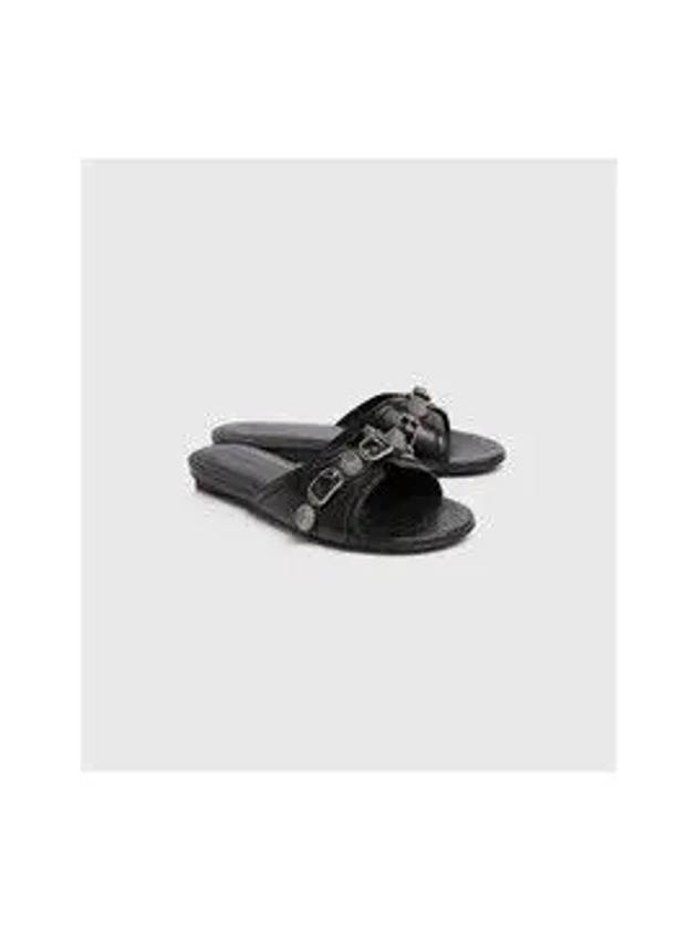 Cagole Flat Slipper Black - BALENCIAGA - BALAAN 9