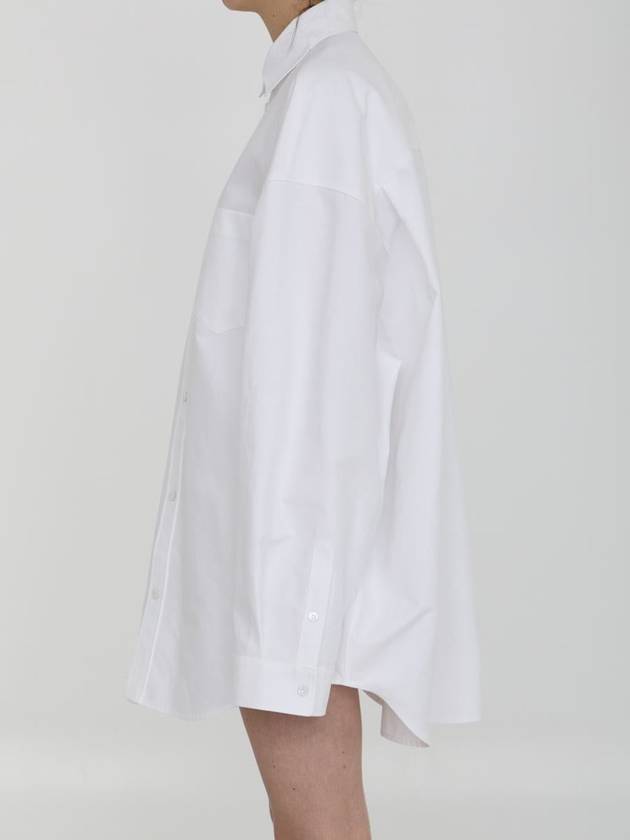 Outerwear Large Fit Shirt White - BALENCIAGA - BALAAN 4