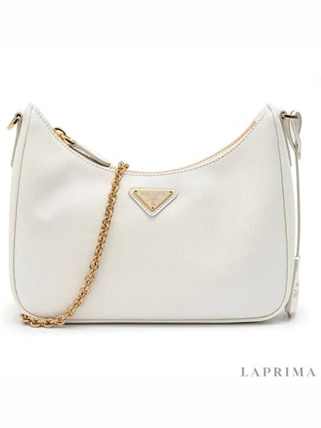 Re-Edition Saffiano Shoulder Bag White - PRADA - 4