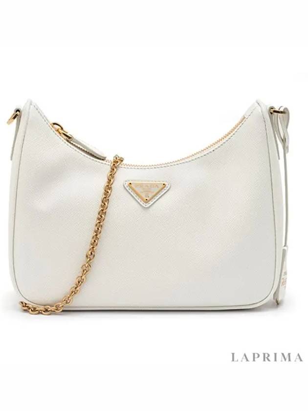 Re-Edition 2005 Saffiano Leather Shoulder Bag White - PRADA - BALAAN 5