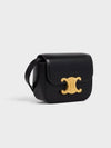 Triomphe Small Shiny Calfskin Cross Bag Black - CELINE - BALAAN 3