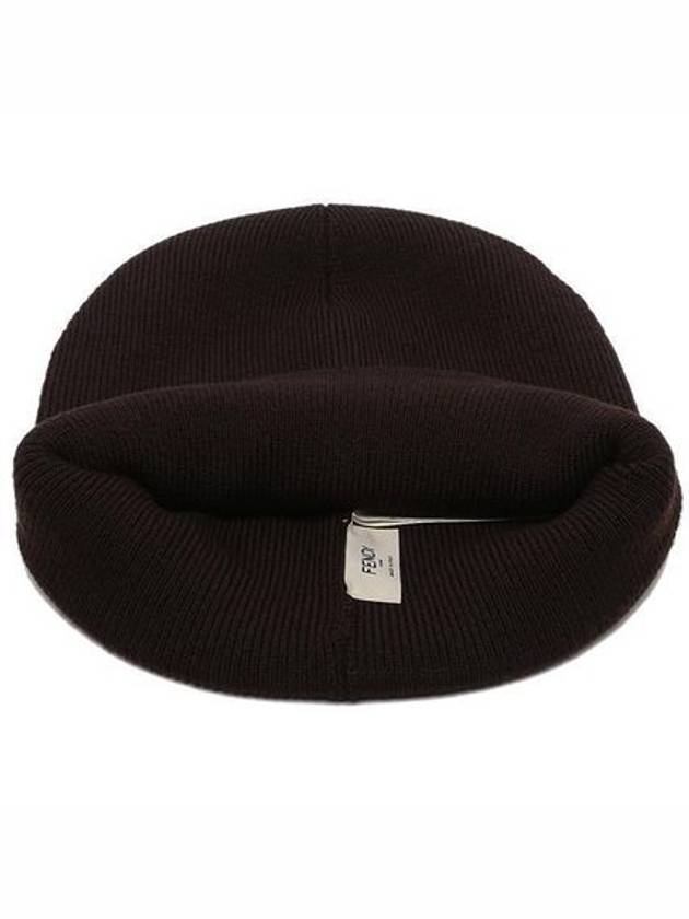 Wool Knit Beanie Black - FENDI - BALAAN 5