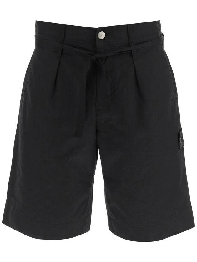 Shadow Project Bermuda Shorts Black - STONE ISLAND - BALAAN 1