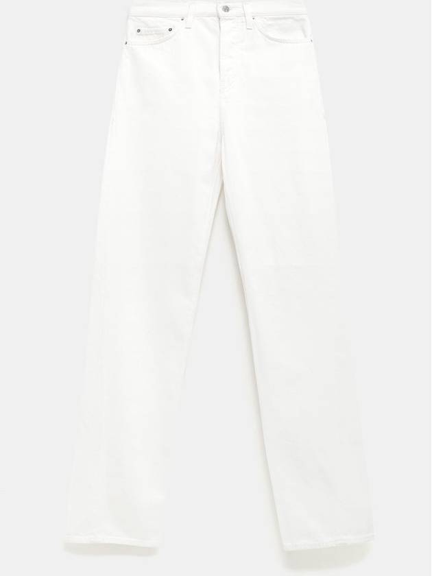 Twisted Seam Denim Straight Jeans Off White - TOTEME - BALAAN 2