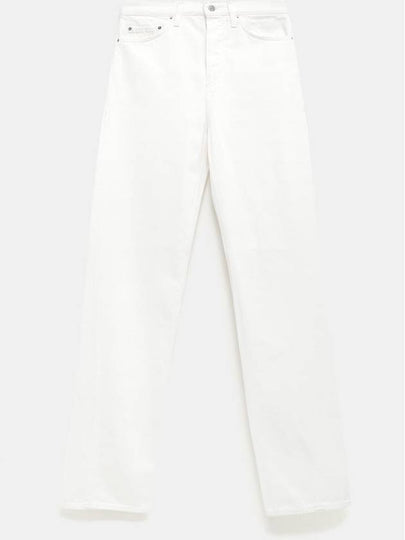 Twisted Seam Denim Straight Jeans Off White - TOTEME - BALAAN 2