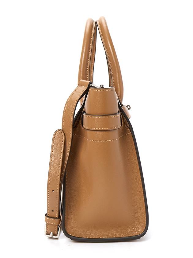 Silky Calf Mini Zipped Bayswater Tote Bag Teak - MULBERRY - BALAAN 4