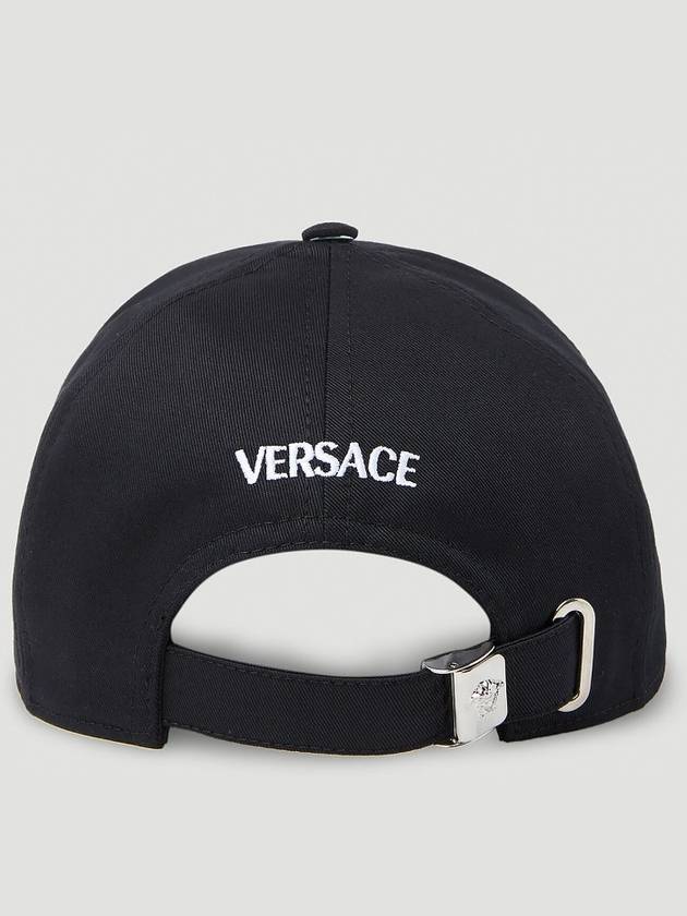 Stud Medusa Baseball Ball Cap Black - VERSACE - BALAAN 4