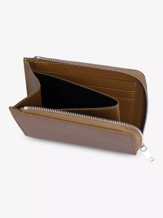 Logo Half Wallet Tobacco - JIL SANDER - BALAAN 4