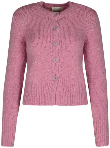 Isabel Marant 'Kathlen' Pink Acrylic Blend Cardigan - ISABEL MARANT - BALAAN 1