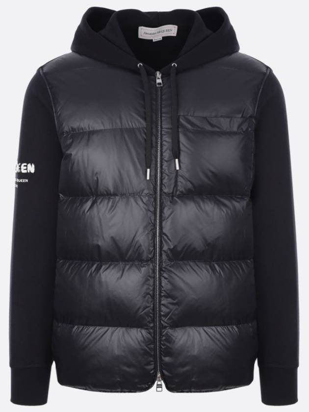 Logo Hooded Padding Jacket Black - ALEXANDER MCQUEEN - BALAAN 9