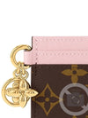 LV Charm Monogram Card Wallet Brown Pink - LOUIS VUITTON - BALAAN 5