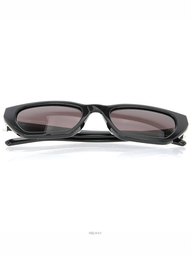 Cat eye sunglasses SLM127 F black silver YSL logo - SAINT LAURENT - BALAAN 7