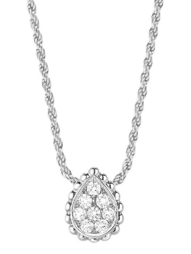 Serpent Bohème pendant xs motif white gold diamond necklace women - BOUCHERON - BALAAN 3