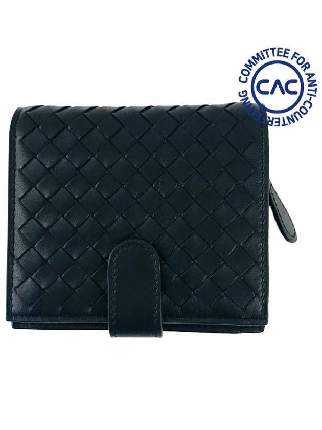 Intrecciato Nappa Half Wallet Black - BOTTEGA VENETA - BALAAN 2