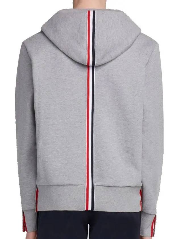 Men's Center Back Stripe Logo Patch Hoodie Grey - THOM BROWNE - BALAAN 3