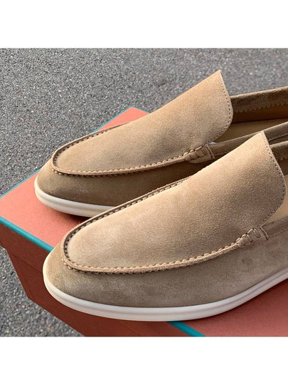 Loafer Suede Moccasin Classic Camel Brown - LORO PIANA - BALAAN 2