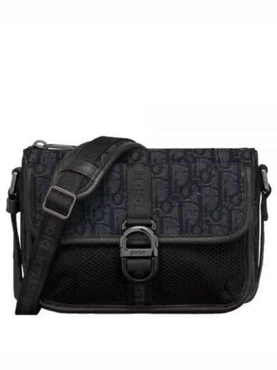 Oblique Jacquard 8 Mini Messenger Bag Black - DIOR - BALAAN 2