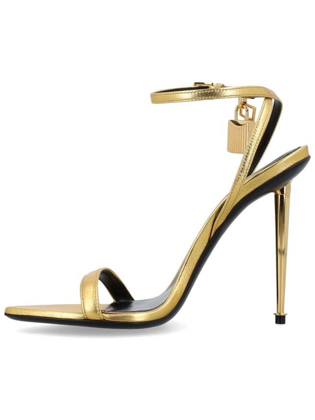 Tom Ford Padlock Metallic Sandals - TOM FORD - BALAAN 3