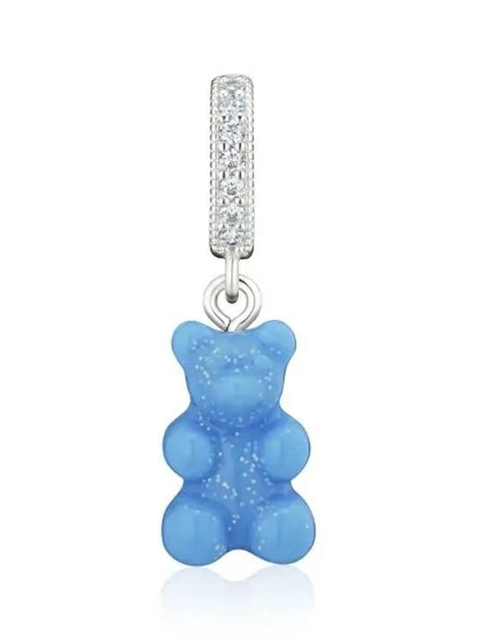 NOSTALGIA BEAR LAGOON PAVE CONNECTOR SILVER WOMEN S CHARM - CRYSTAL HAZE - BALAAN 1