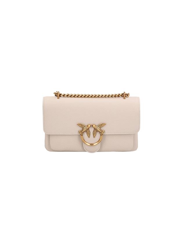 SMALL SHOULDER BAG LOVE BAG IN SOFT LEATHER - PINKO - BALAAN 1