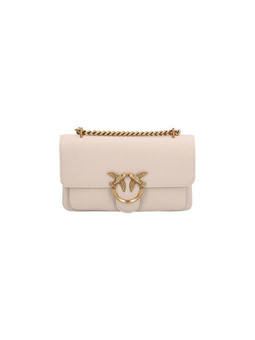 SMALL SHOULDER BAG LOVE BAG IN SOFT LEATHER - PINKO - BALAAN 1