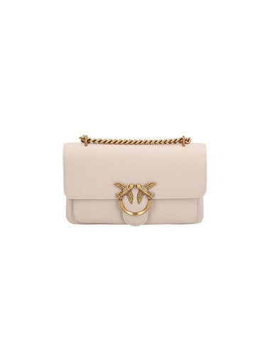 SMALL SHOULDER BAG LOVE BAG IN SOFT LEATHER - PINKO - BALAAN 1