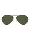 Eyewear Aviator Metal Large Sunglasses Gold Green - RAY-BAN - BALAAN 1