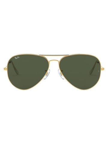 Eyewear Aviator Metal Large Sunglasses Gold Green - RAY-BAN - BALAAN 1