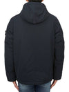 Techno Fabric Hooded Jacket Navy - STONE ISLAND - BALAAN 5