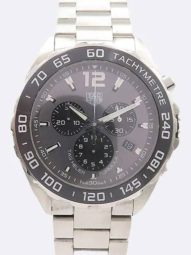 CAZ1011 FORMULA 1 One 43MM Dark Gray Dial Chronograph Steel Men s Quartz Watch - TAG HEUER - BALAAN 1