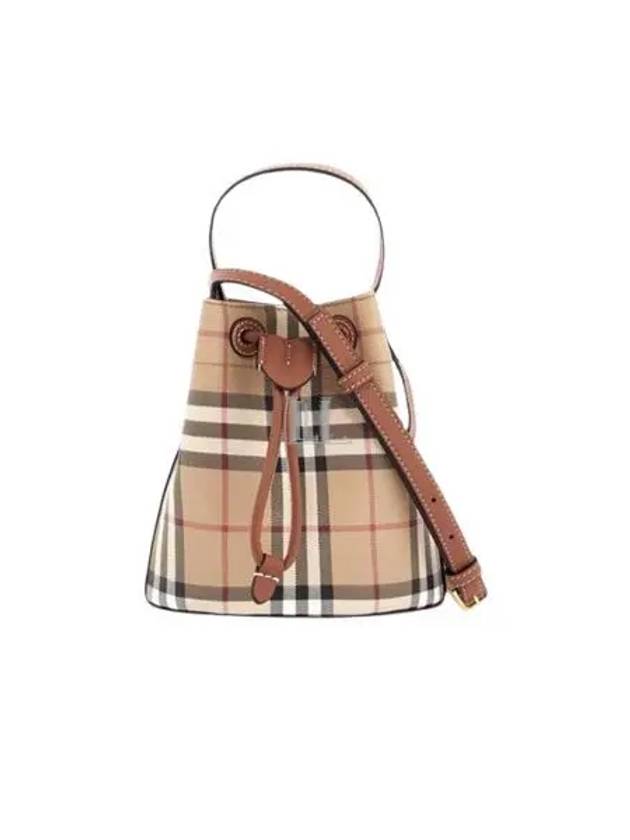 Check Bucket Bag Beige - BURBERRY - BALAAN 2