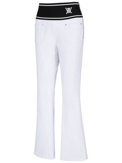 Official WOMEN LOGO BAND BOOTCUT LONG PANTS - ANEWGOLF - BALAAN 2