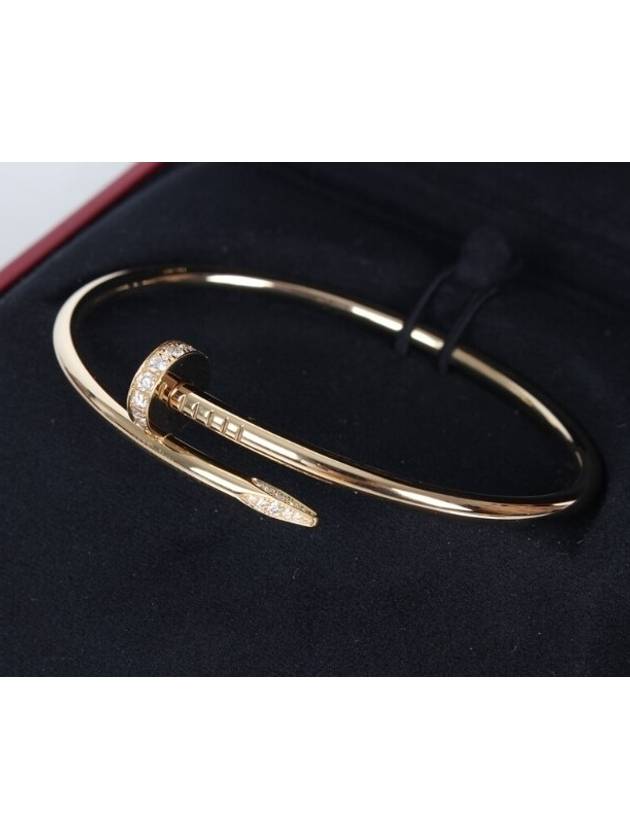 Just Ankleu Diamond Nail Bracelet Yellow Gold No 15 - CARTIER - BALAAN 6