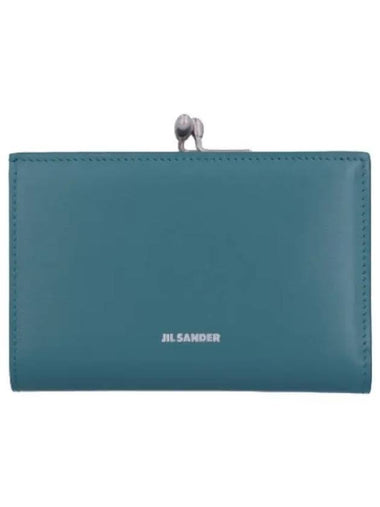 Small Goji Metal Frame Detail Wallet Laguna - JIL SANDER - BALAAN 1