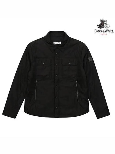 shirt-type padded jumper 1113GXWNBLACK - BLACK&WHITE - BALAAN 1