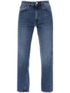 Women's Twisted Seam Straight Jeans Blue - TOTEME - BALAAN 2