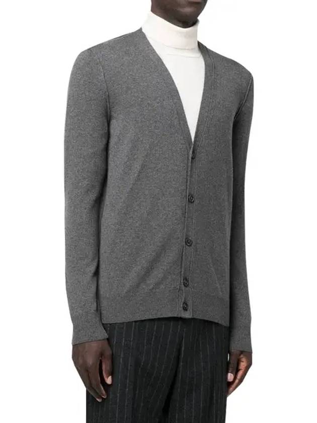 Cashmere Back Stitch Cardigan Grey - MAISON MARGIELA - BALAAN 3