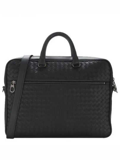 Intrecciato Calfskin Business Briefcases Black - BOTTEGA VENETA - BALAAN 2