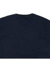 Brushed Cotton Fleece Garment Dyed Crewneck Sweatshirt Navy - STONE ISLAND - BALAAN 8