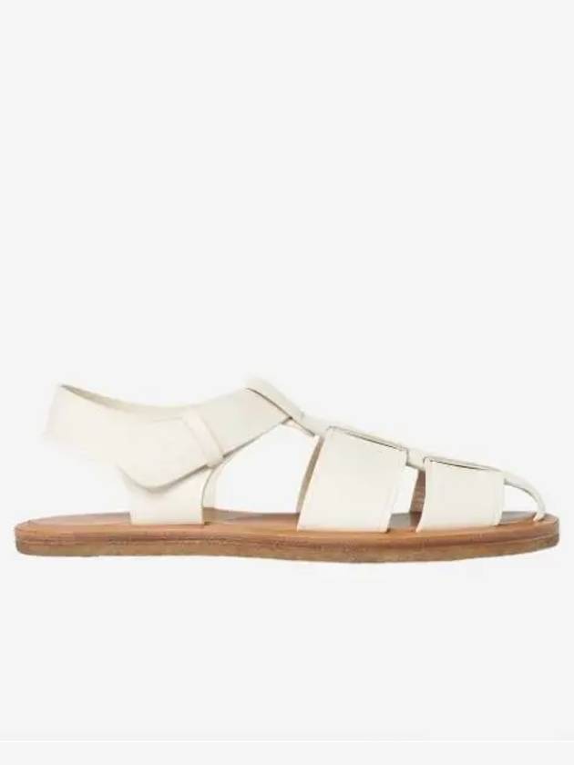 Fisherman Leather Sandals Milk - THE ROW - BALAAN 2