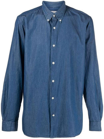 Woolrich Classic Indigo Shirt Clothing - WOOLRICH - BALAAN 1