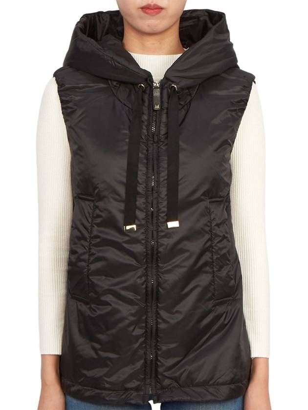 Greengo Zipper Padded Vest Black - MAX MARA - BALAAN 1